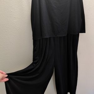 [Uniqlo] Maxi Black Jersey Jumpsuit XL EUC
